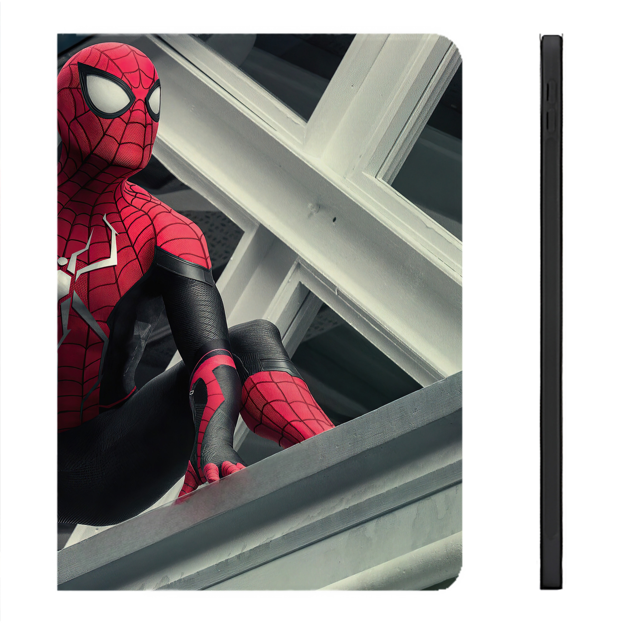 （画像用） Spider Man スパイダーマン IPadケース ペンホルダー付き ブックスタイルデザイン